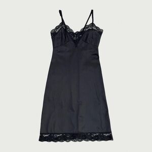Black Vintage Slip Dress